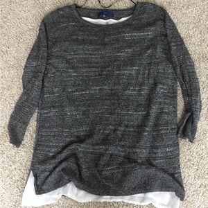 Apt. 9 black Gray Sweater xl